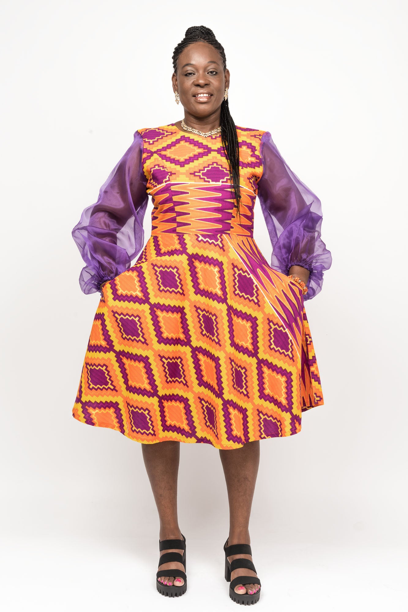 Efya African Print Dress