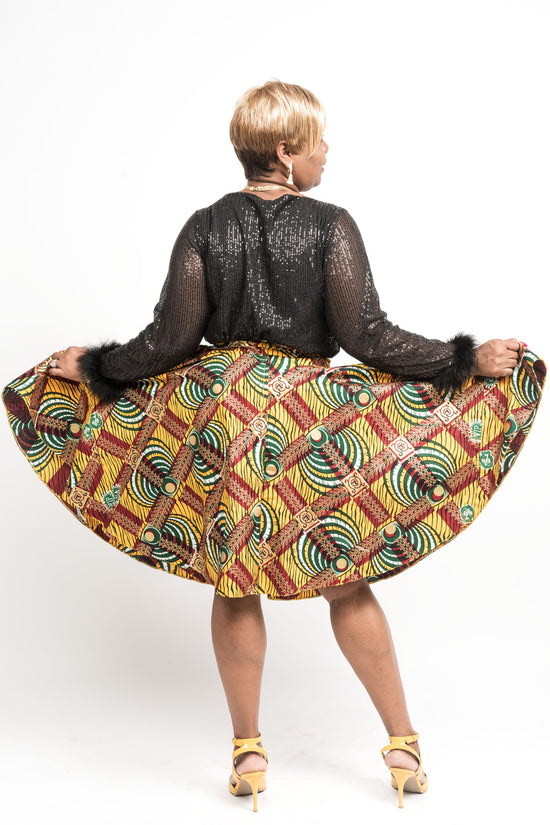 Afryea African Print Skirt