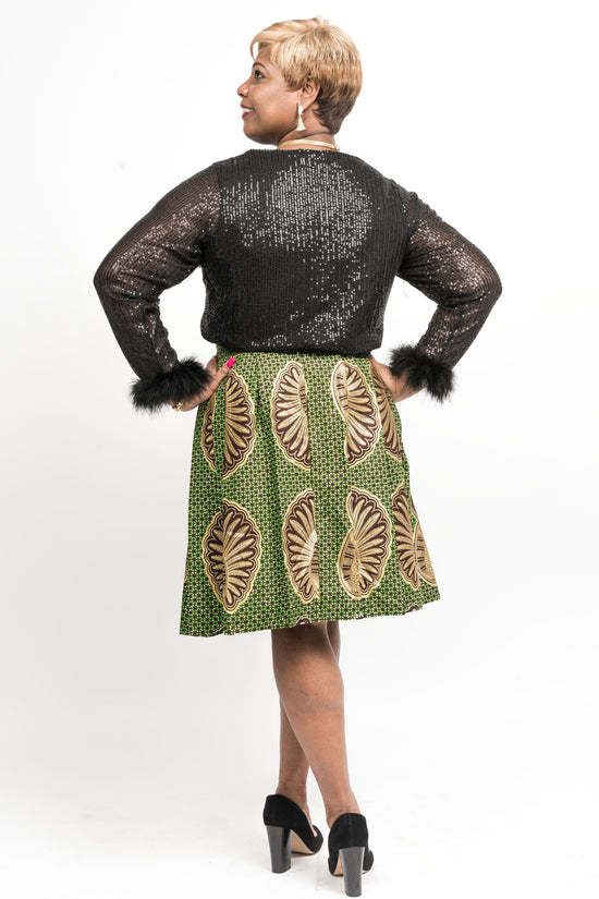 Thema African Print Skirt