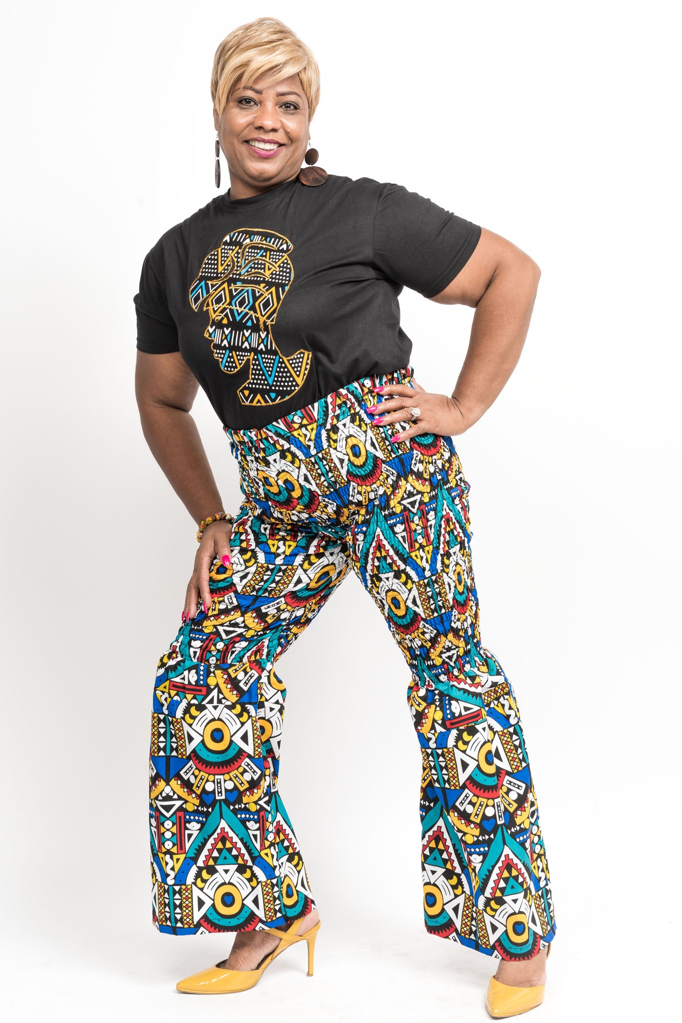 Ubadah African Print Pants