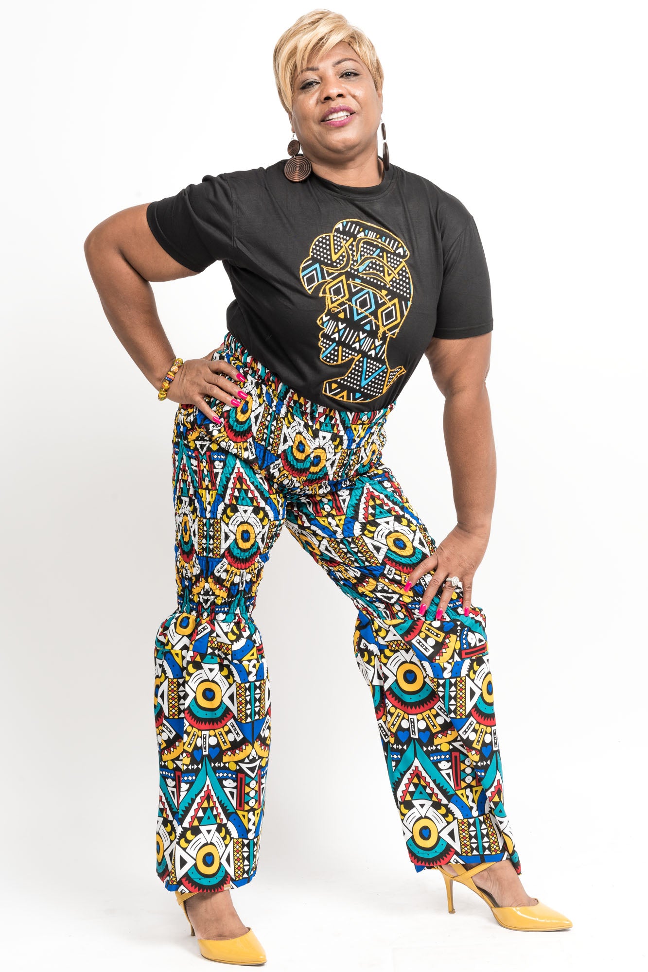 African Print Tichina Top & Trousers Set – Karentino-Boutique