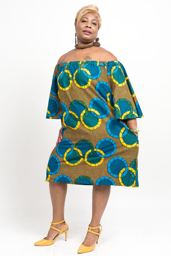 Quadriyah African Print Dress